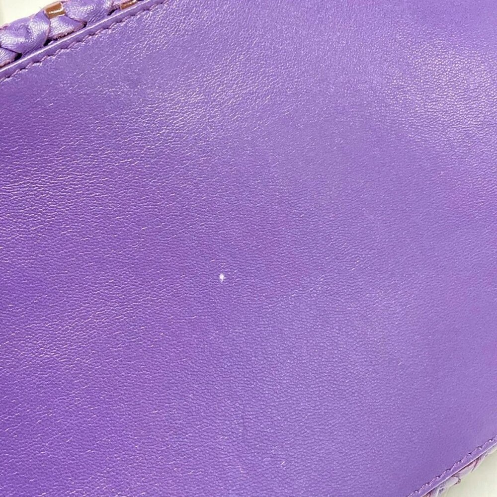 Auth DIOR/ChristianDior - Purple Leather Patent Leather Tote Bag - Picture 15 of 15